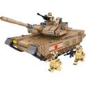 ZHEGAO QL0129 0129 non Lego XE TĂNG CHIẾN ĐẤU CHỦ LỰC M1A2 CỦA TRUNG QUỐC bộ đồ chơi xếp lắp ráp ghép mô hình Tank Battle TANKSFORCE Xe Tăng Đối Đầu 1051 khối