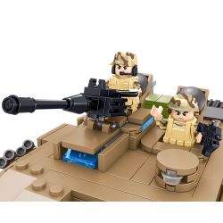 ZHEGAO QL0129 0129 non  XE TĂNG CHIẾN ĐẤU CHỦ LỰC M1A2 CỦA TRUNG QUỐC bộ đồ chơi xếp lắp ráp ghép mô hình Tank Battle TANKSFORCE Xe Tăng Đối Đầu 1051 khối