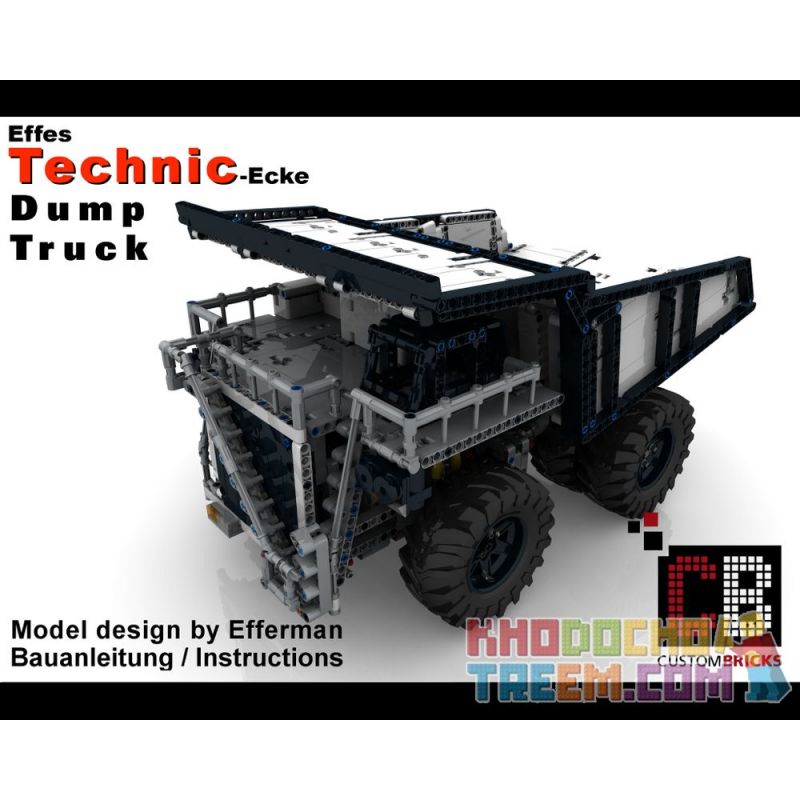 MouldKing 13170 Mould King 13170 REBRICKABLE MOC-29973 29973 MOC29973 non Lego XE BEN KHAI THÁC bộ đồ chơi xếp lắp ráp ghép mô hình Technic CUSTOM RC MINING DUMP TRUCK MULDENKIPPER Kỹ Thuật Công Nghệ Cao Mô Hình Phương Tiện 1980 khối