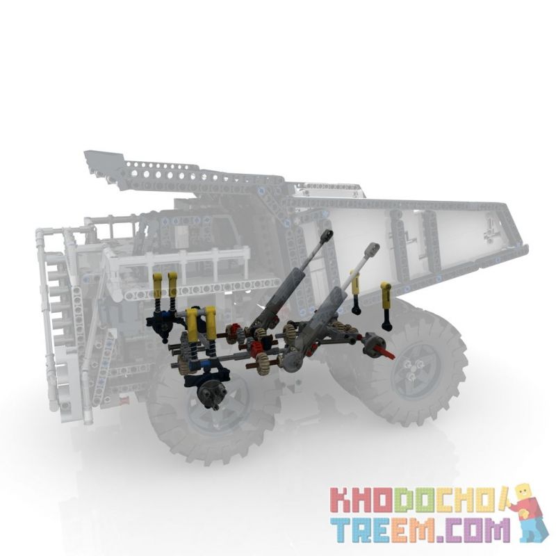 MouldKing 13170 Mould King 13170 REBRICKABLE MOC-29973 29973 MOC29973 non  XE BEN KHAI THÁC bộ đồ chơi xếp lắp ráp ghép mô hình  CUSTOM RC MINING DUMP TRUCK MULDENKIPPER Kỹ Thuật Công Nghệ Cao Mô Hình Phương Tiện 1980 khối