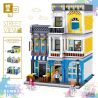 ZHEGAO QL0934 0934 non  QUÁN CÀ PHÊ MÙA HÈ bộ đồ chơi xếp lắp ráp ghép mô hình Creator SUMMER COFFEE SHOP Sáng Tạo 1278 khối