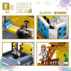 ZHEGAO QL0934 0934 non  QUÁN CÀ PHÊ MÙA HÈ bộ đồ chơi xếp lắp ráp ghép mô hình Creator SUMMER COFFEE SHOP Sáng Tạo 1278 khối ZHEGAO QL0934 0934 non  QUÁN CÀ PHÊ MÙA HÈ bộ đồ chơi xếp lắp ráp ghép mô hình Creator SUMMER COFFEE SHOP Sáng Tạo 1278 khối