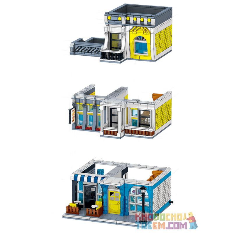 ZHEGAO QL0934 0934 non  QUÁN CÀ PHÊ MÙA HÈ bộ đồ chơi xếp lắp ráp ghép mô hình Creator SUMMER COFFEE SHOP Sáng Tạo 1278 khối ZHEGAO QL0934 0934 non  QUÁN CÀ PHÊ MÙA HÈ bộ đồ chơi xếp lắp ráp ghép mô hình Creator SUMMER COFFEE SHOP Sáng Tạo 1278 khối