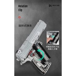 XINGBAO XB-24004 24004 XB24004 non  SÚNG LỤC ĐẠI BÀNG SA MẠC bộ đồ chơi xếp lắp ráp ghép mô hình Pubg Battlegrounds BATTLEFIELD FIREWIRE Bắn Súng 528 khối