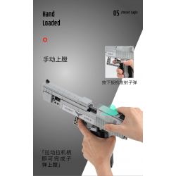 XINGBAO XB-24004 24004 XB24004 non  SÚNG LỤC ĐẠI BÀNG SA MẠC bộ đồ chơi xếp lắp ráp ghép mô hình Pubg Battlegrounds BATTLEFIELD FIREWIRE Bắn Súng 528 khối