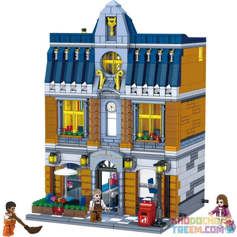 ZHEGAO QL0935 0935 non Lego ĐỒI NÚI bộ đồ chơi xếp lắp ráp ghép mô hình Creator HILL TAVERN Sáng Tạo 1367 khối