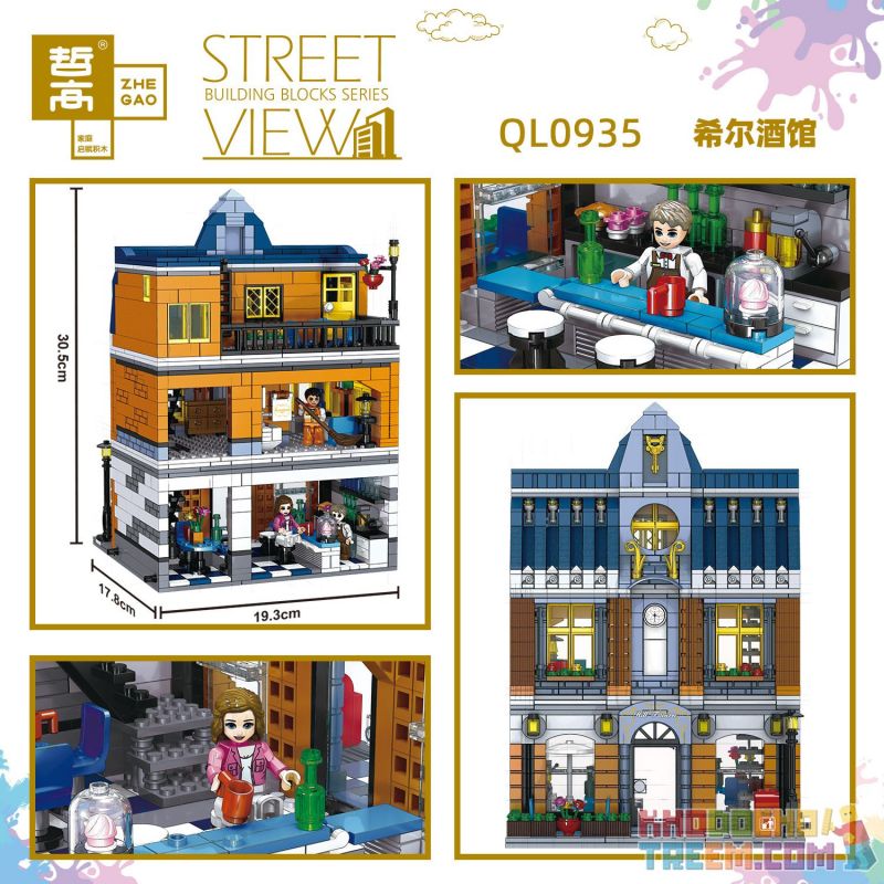 ZHEGAO QL0935 0935 non  ĐỒI NÚI bộ đồ chơi xếp lắp ráp ghép mô hình Creator HILL TAVERN Sáng Tạo 1367 khối ZHEGAO QL0935 0935 non  ĐỒI NÚI bộ đồ chơi xếp lắp ráp ghép mô hình Creator HILL TAVERN Sáng Tạo 1367 khối