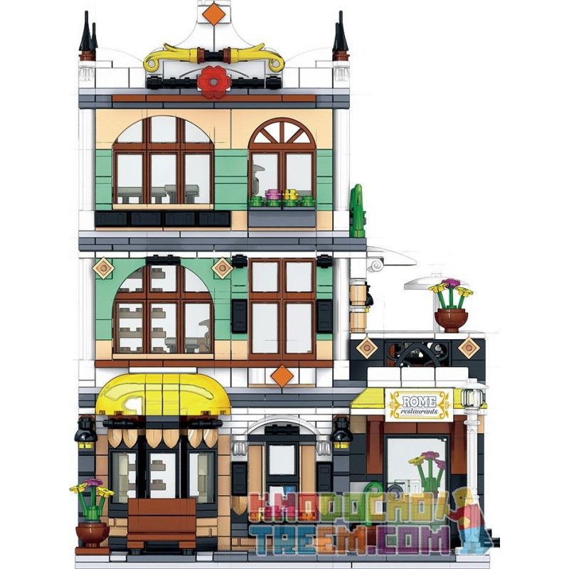 ZHEGAO QL0936 0936 non  NHÀ HÀNG ROME bộ đồ chơi xếp lắp ráp ghép mô hình Creator ROME RESTAURANTS Sáng Tạo 1186 khối ZHEGAO QL0936 0936 non  NHÀ HÀNG ROME bộ đồ chơi xếp lắp ráp ghép mô hình Creator ROME RESTAURANTS Sáng Tạo 1186 khối