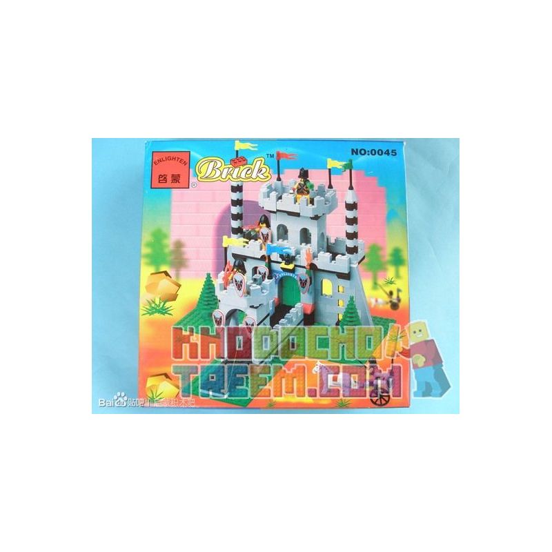 Enlighten 0045 Qman 0045 non Lego LÂU ĐÀI HOÀNG GIA bộ đồ chơi xếp lắp ráp ghép mô hình Medieval Castle Chiến Tranh Trung Cổ