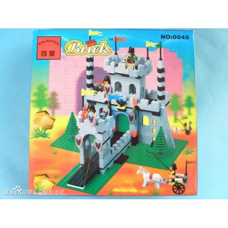 Enlighten 0045 Qman 0045 non  LÂU ĐÀI HOÀNG GIA bộ đồ chơi xếp lắp ráp ghép mô hình Medieval Castle Chiến Tranh Trung Cổ