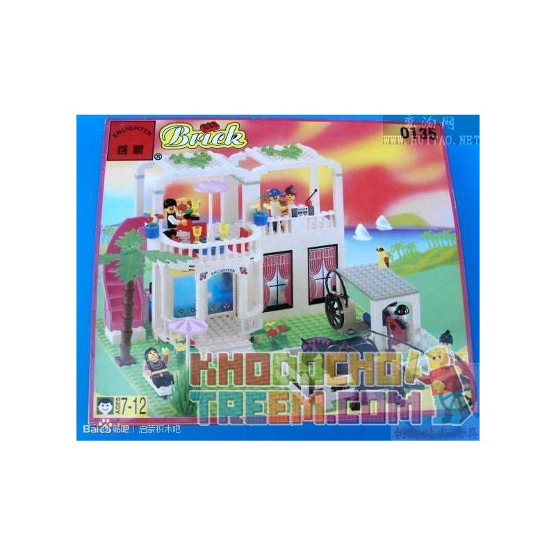 Enlighten 0135 Qman 0135 non Lego CỤC GIẢI TRÍ QUỐC GIA bộ đồ chơi xếp lắp ráp ghép mô hình Friends Các Bạn Gái