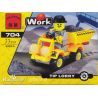 Enlighten 704 Qman 704 non  XE TẢI TỰ ĐỔ bộ đồ chơi xếp lắp ráp ghép mô hình City TIP LORRY Thành Phố 33 khối