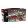 XIANG JUN XJ-876 non  CHIẾN HẠM IOWA bộ đồ chơi xếp lắp ráp ghép mô hình Military Army USS IOWA BB-61 Quân Sự Bộ Đội 2075 khối