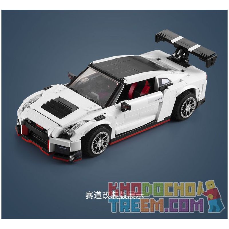 DOUBLEE CADA C61020 61020 non  XE ĐUA GTR R35 tỷ lệ 1:12.5 bộ đồ chơi xếp lắp ráp ghép mô hình Creator R35 SUPER CAR Sáng Tạo 1322 khối
