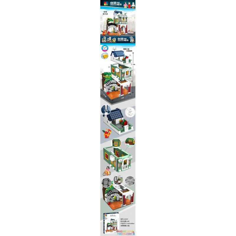 WOMA C0337 0337 non  TRONG GIÓ XUÂN bộ đồ chơi xếp lắp ráp ghép mô hình Modular Buildings METROPOLITAN Mô Hình Nhà Cửa 681 khối WOMA C0337 0337 non  TRONG GIÓ XUÂN bộ đồ chơi xếp lắp ráp ghép mô hình Modular Buildings METROPOLITAN Mô Hình Nhà Cửa 681 khối