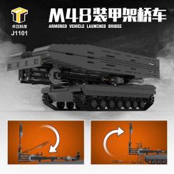 MouldKing 20029 Mould King 20029 non  XE CẦU BỌC THÉP M48 1:18 bộ đồ chơi xếp lắp ráp ghép mô hình  BRIDGE LAYING VEHICLE Kỹ Thuật Công Nghệ Cao Mô Hình Phương Tiện 1759 khối