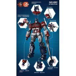 66 1 non  OPTIMUS. bộ đồ chơi xếp lắp ráp ghép mô hình Movie & Game OPTIMUS MARS Phim Và Trò Chơi 2700 khối