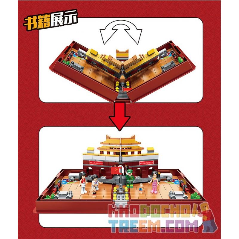 ZUANMA 037 non  SÁCH GẤP THIÊN AN MÔN BẮC KINH bộ đồ chơi xếp lắp ráp ghép mô hình  Các Bạn Gái 497 khối ZUANMA 037 non  SÁCH GẤP THIÊN AN MÔN BẮC KINH bộ đồ chơi xếp lắp ráp ghép mô hình  Các Bạn Gái 497 khối