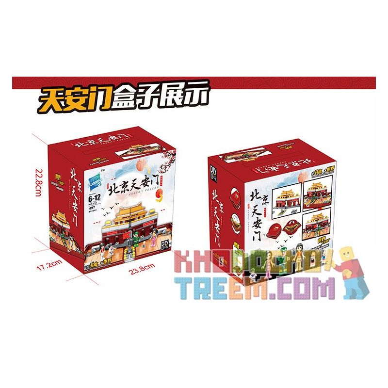 ZUANMA 037 non  SÁCH GẤP THIÊN AN MÔN BẮC KINH bộ đồ chơi xếp lắp ráp ghép mô hình  Các Bạn Gái 497 khối ZUANMA 037 non  SÁCH GẤP THIÊN AN MÔN BẮC KINH bộ đồ chơi xếp lắp ráp ghép mô hình  Các Bạn Gái 497 khối