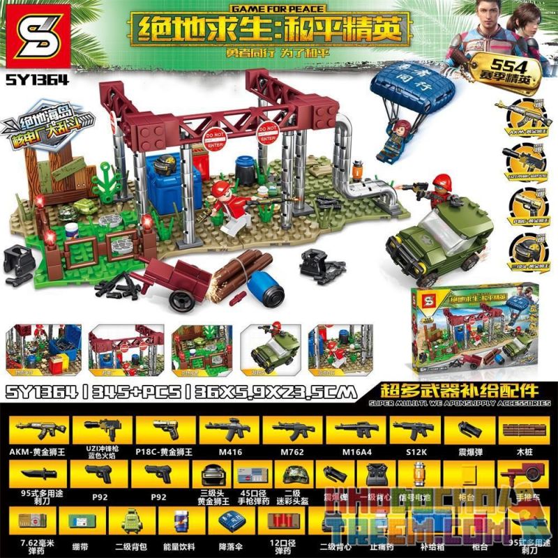 SHENG YUAN SY SY1364 1364 Xếp hình kiểu Lego Game For Peace Playerunknown's Battlegrounds For Peace Elite Jedi Island Nuclear Power Plant Chaos Nhà Máy Điện Hạt Nhân Đảo Jedi 345 khối SHENG YUAN SY SY1364 1364 Xếp hình kiểu Lego Game For Peace Playerunknown's Battlegrounds For Peace Elite Jedi Island Nuclear Power Plant Chaos Nhà Máy Điện Hạt Nhân Đảo Jedi 345 khối