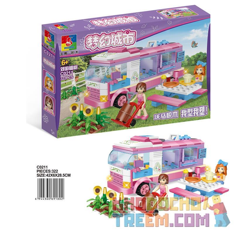 CHAOSHENG C0211 0211 WOMA C0211 0211 Xếp hình kiểu Lego FRIENDS Dream City Outurban Planting Tree Trồng Cây đi Chơi 322 khối CHAOSHENG C0211 0211 WOMA C0211 0211 Xếp hình kiểu Lego FRIENDS Dream City Outurban Planting Tree Trồng Cây đi Chơi 322 khối