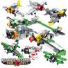 QIAO LE TONG TS88051 88051 non  MÁY BAY CHIẾN ĐẤU LIÊN MINH 6 SPITFIRE BF-109 ZERO P-40 LA-7 HAWK-III bộ đồ chơi xếp lắp ráp ghép mô hình Military Army ALLIANCE FIGHTER Quân Sự Bộ Đội 1083 khối