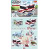 XIPOO XP93216A 93216A non  XE CỨU THƯƠNG ÁP SUẤT ÂM bộ đồ chơi xếp lắp ráp ghép mô hình Coronavirus Covid-19 Pandemic NEGATIVE PRESSURE AMBULANCE Đại Dịch Covid-19 354 khối