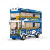WANGE 3970 non  XE BUÝT HAI TẦNG bộ đồ chơi xếp lắp ráp ghép mô hình City INTERCITY BUS DOUBLE-DECKER Thành Phố 257 khối