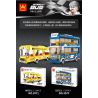WANGE 3970 non  XE BUÝT HAI TẦNG bộ đồ chơi xếp lắp ráp ghép mô hình City INTERCITY BUS DOUBLE-DECKER Thành Phố 257 khối