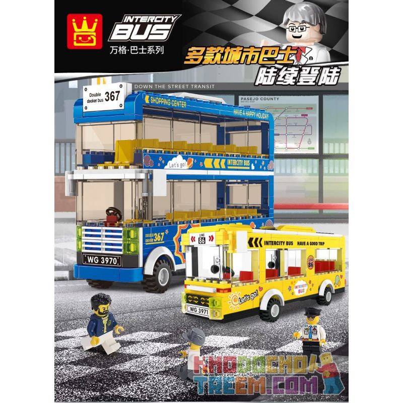 WANGE 3970 non  XE BUÝT HAI TẦNG bộ đồ chơi xếp lắp ráp ghép mô hình City INTERCITY BUS DOUBLE-DECKER Thành Phố 257 khối WANGE 3970 non  XE BUÝT HAI TẦNG bộ đồ chơi xếp lắp ráp ghép mô hình City INTERCITY BUS DOUBLE-DECKER Thành Phố 257 khối