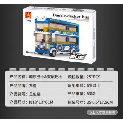 WANGE 3970 non  XE BUÝT HAI TẦNG bộ đồ chơi xếp lắp ráp ghép mô hình City INTERCITY BUS DOUBLE-DECKER Thành Phố 257 khối WANGE 3970 non  XE BUÝT HAI TẦNG bộ đồ chơi xếp lắp ráp ghép mô hình City INTERCITY BUS DOUBLE-DECKER Thành Phố 257 khối