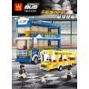 WANGE 3971 non  XE BUÝT LIÊN TỈNH bộ đồ chơi xếp lắp ráp ghép mô hình City INTERCITY BUS INTERCITY Thành Phố 231 khối