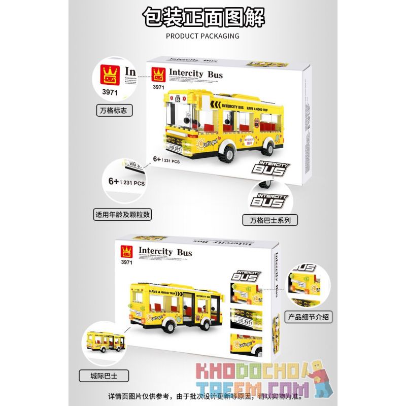 WANGE 3971 non  XE BUÝT LIÊN TỈNH bộ đồ chơi xếp lắp ráp ghép mô hình City INTERCITY BUS INTERCITY Thành Phố 231 khối WANGE 3971 non  XE BUÝT LIÊN TỈNH bộ đồ chơi xếp lắp ráp ghép mô hình City INTERCITY BUS INTERCITY Thành Phố 231 khối
