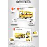WANGE 3971 non  XE BUÝT LIÊN TỈNH bộ đồ chơi xếp lắp ráp ghép mô hình City INTERCITY BUS INTERCITY Thành Phố 231 khối