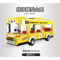 WANGE 3971 non  XE BUÝT LIÊN TỈNH bộ đồ chơi xếp lắp ráp ghép mô hình City INTERCITY BUS INTERCITY Thành Phố 231 khối WANGE 3971 non  XE BUÝT LIÊN TỈNH bộ đồ chơi xếp lắp ráp ghép mô hình City INTERCITY BUS INTERCITY Thành Phố 231 khối