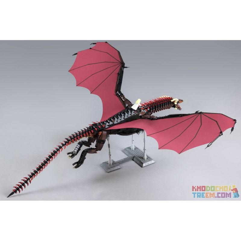 86005B 86005A SUPER 18K K89 K90 non  LONG MÃ VÀ ZHUO GE VESSELION bộ đồ chơi xếp lắp ráp ghép mô hình Game Of Thrones GAME OF THRONES DROGON、VISERION Trò Chơi Vương Quyền 2000 khối