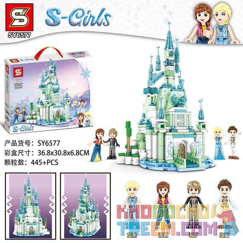 SHENG YUAN SY SY6577 6577 Xếp hình kiểu Lego Friends S-Girls Mini Ice Castle Lâu Đài Băng Mini 445 khối SHENG YUAN SY SY6577 6577 Xếp hình kiểu Lego Friends S-Girls Mini Ice Castle Lâu Đài Băng Mini 445 khối