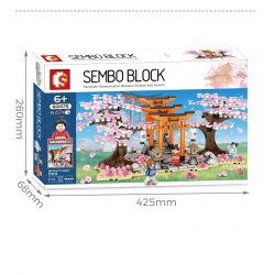 SEMBO 601075 non  CHIDORI bộ đồ chơi xếp lắp ráp ghép mô hình Cherry Blossom Season Mùa Hoa Anh Đào 647 khối SEMBO 601075 non  CHIDORI bộ đồ chơi xếp lắp ráp ghép mô hình Cherry Blossom Season Mùa Hoa Anh Đào 647 khối