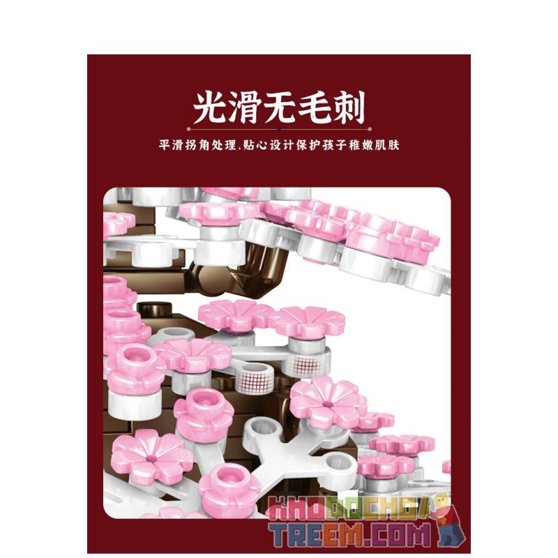 SEMBO 601075 non  CHIDORI bộ đồ chơi xếp lắp ráp ghép mô hình Cherry Blossom Season Mùa Hoa Anh Đào 647 khối SEMBO 601075 non  CHIDORI bộ đồ chơi xếp lắp ráp ghép mô hình Cherry Blossom Season Mùa Hoa Anh Đào 647 khối