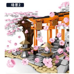 SEMBO 601075 non  CHIDORI bộ đồ chơi xếp lắp ráp ghép mô hình Cherry Blossom Season Mùa Hoa Anh Đào 647 khối SEMBO 601075 non  CHIDORI bộ đồ chơi xếp lắp ráp ghép mô hình Cherry Blossom Season Mùa Hoa Anh Đào 647 khối