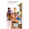 SEMBO 601076 non  MỨC ĐỘ TRUNG BÌNH CHERRY VIEW bộ đồ chơi xếp lắp ráp ghép mô hình Cherry Blossom Season Mùa Hoa Anh Đào 1167 khối