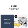 SEMBO 601077 non  HỘP XOAY ĐÈN TRONG SUỐT bộ đồ chơi xếp lắp ráp ghép mô hình Cherry Blossom Season Mùa Hoa Anh Đào 259 khối
