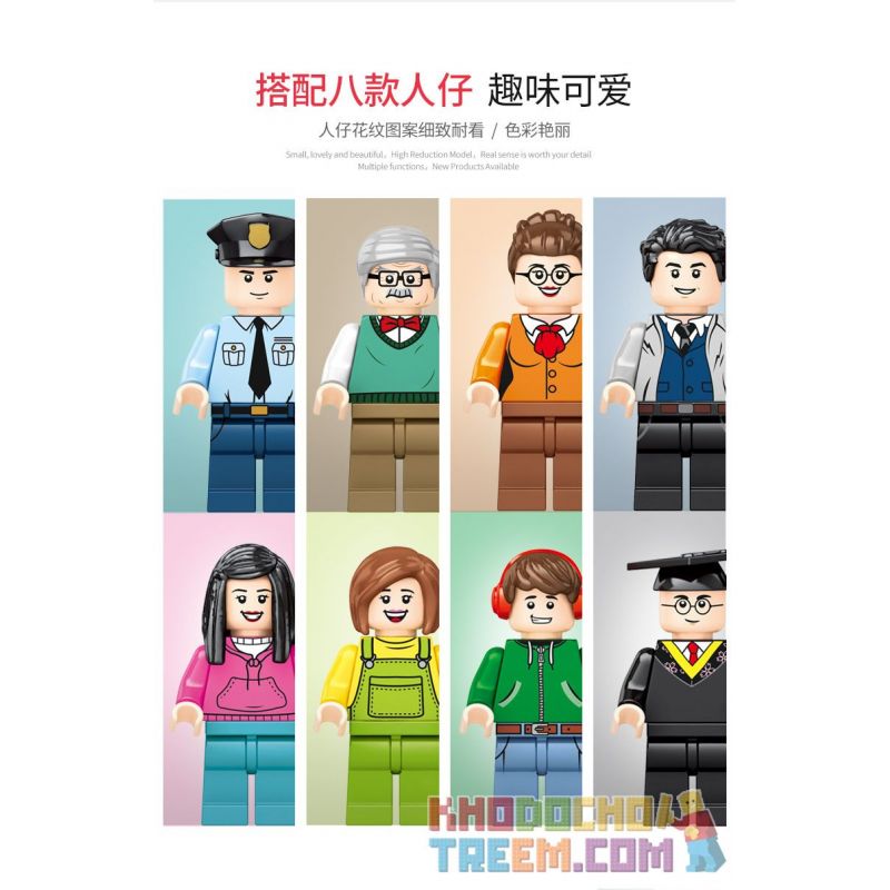 SEMBO 601079 non  ĐẠI HỌC VŨ HÁN SAKURA bộ đồ chơi xếp lắp ráp ghép mô hình Cherry Blossom Season Mùa Hoa Anh Đào 2529 khối SEMBO 601079 non  ĐẠI HỌC VŨ HÁN SAKURA bộ đồ chơi xếp lắp ráp ghép mô hình Cherry Blossom Season Mùa Hoa Anh Đào 2529 khối