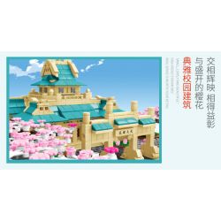 SEMBO 601079 non  ĐẠI HỌC VŨ HÁN SAKURA bộ đồ chơi xếp lắp ráp ghép mô hình Cherry Blossom Season Mùa Hoa Anh Đào 2529 khối SEMBO 601079 non  ĐẠI HỌC VŨ HÁN SAKURA bộ đồ chơi xếp lắp ráp ghép mô hình Cherry Blossom Season Mùa Hoa Anh Đào 2529 khối