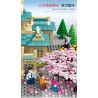 SEMBO 601079 non  ĐẠI HỌC VŨ HÁN SAKURA bộ đồ chơi xếp lắp ráp ghép mô hình Cherry Blossom Season Mùa Hoa Anh Đào 2529 khối