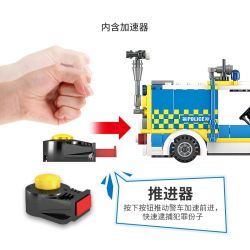 Kazi KY67270 67270 non  RƯỢT ĐUỔI TỐC ĐỘ CAO bộ đồ chơi xếp lắp ráp ghép mô hình Police Cảnh Sát 264 khối