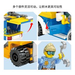 Kazi KY67270 67270 non  RƯỢT ĐUỔI TỐC ĐỘ CAO bộ đồ chơi xếp lắp ráp ghép mô hình Police Cảnh Sát 264 khối