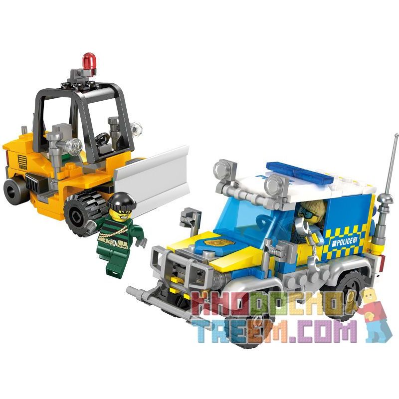 Kazi KY67271 67271 Xếp hình kiểu Lego Police Evasion Chasing Loader Săn Lùng Bộ Nạp Trong Khu Vực Hiệu Quả 264 khối