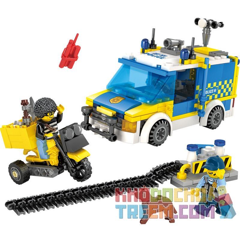 Kazi KY67273 67273 Xếp hình kiểu Lego Urban Police Special Police Check Card Point Điểm Kiểm Tra SWAT 251 khối