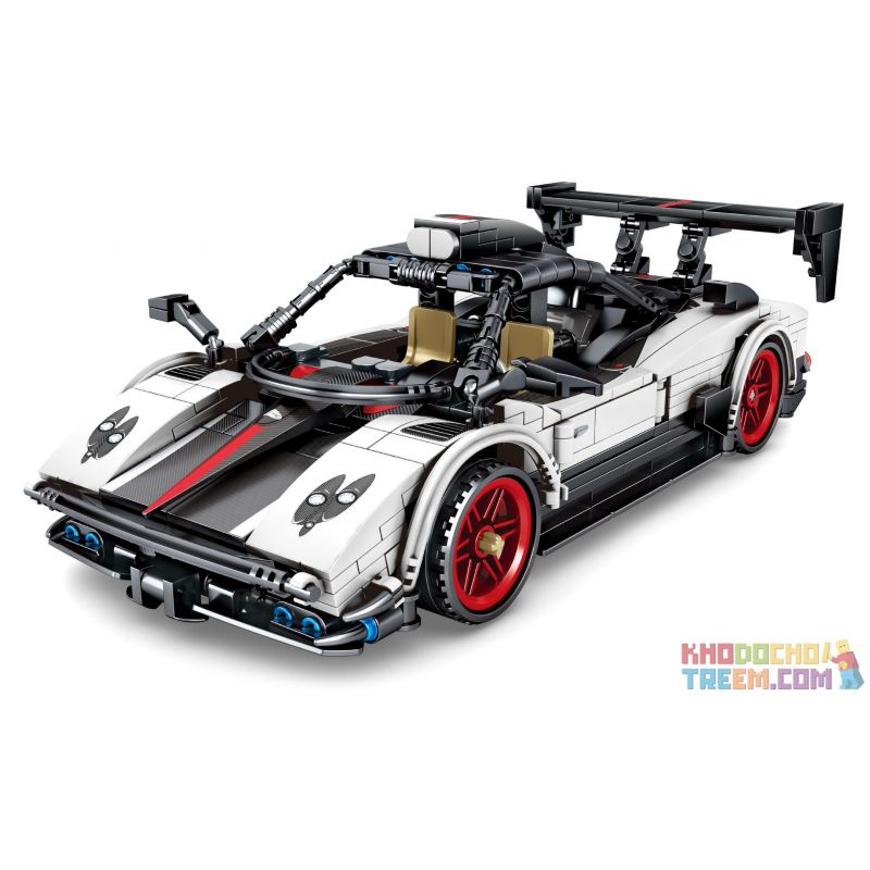 SEMBO 701653 Xếp hình kiểu Lego TECHNIC Technique Pagani Replenors Pagani Sports Car Xe Thể Thao Pagani Xe Lùi 608 khối